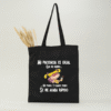 Bolsa Algodón Orgánico Certificado Negro Angélica Pickles – #SH0160