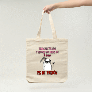 Bolsa de Algodón Orgánico Trabajar Meme – #SH0168